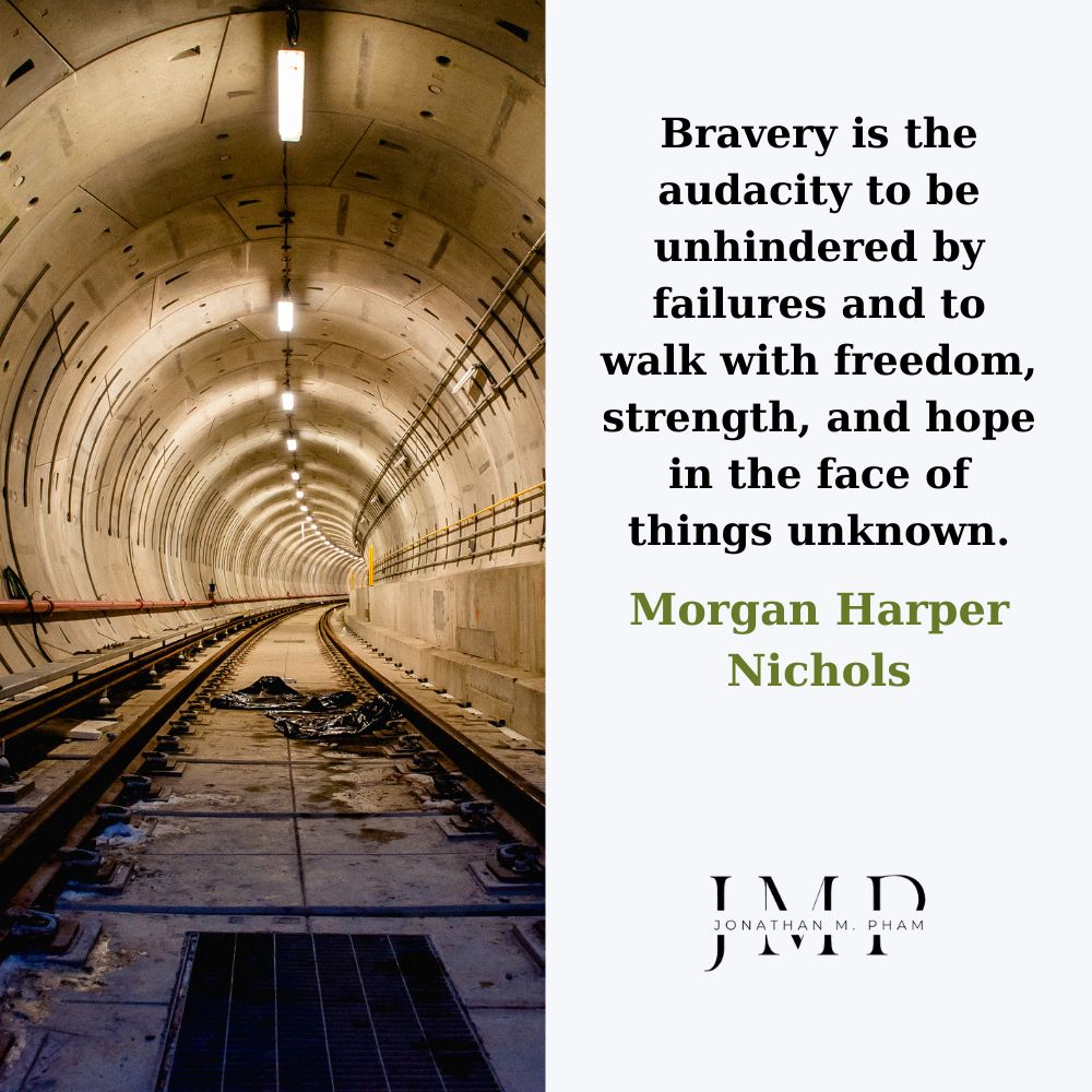 勇気とは、失敗に妨げられず