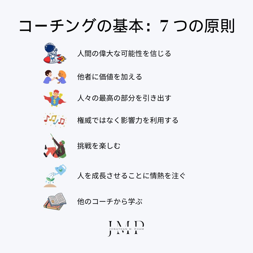 コーチングの基本:7 つの原則の要約