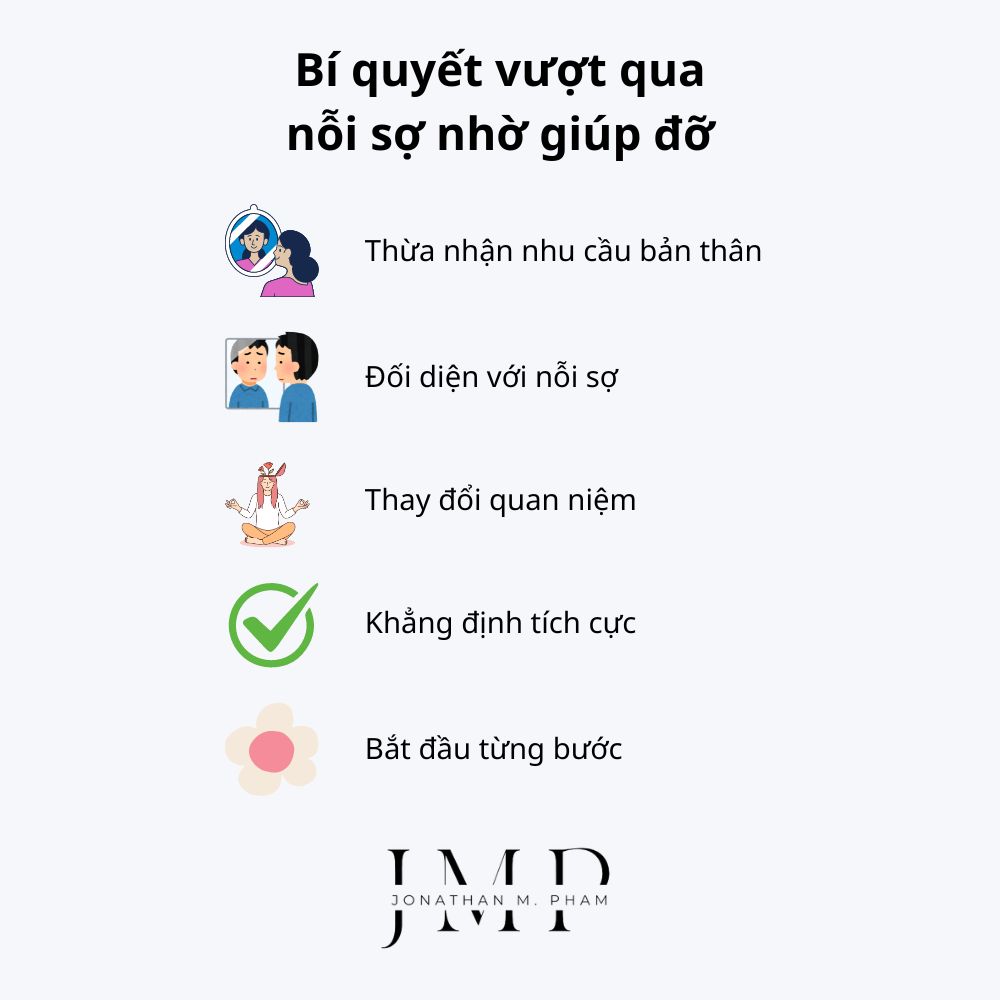 cách vượt qua nỗi sợ nhờ giúp đỡ