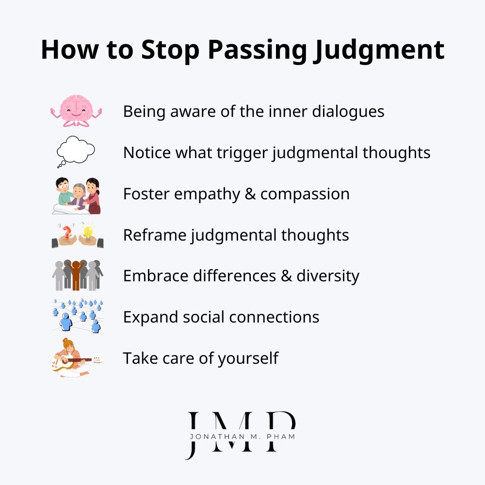 7 ways to stop passing judgment