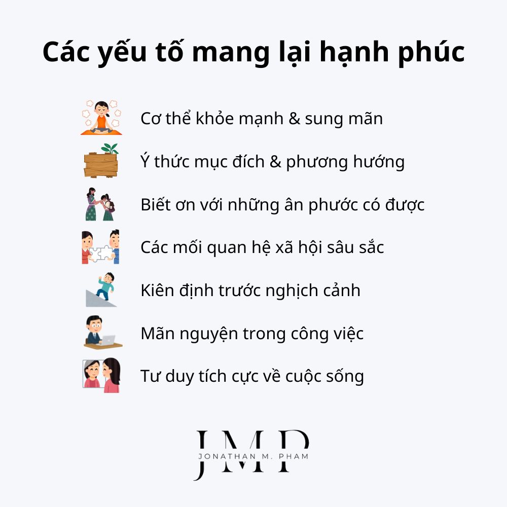 các yếu tố mang lại hạnh phúc