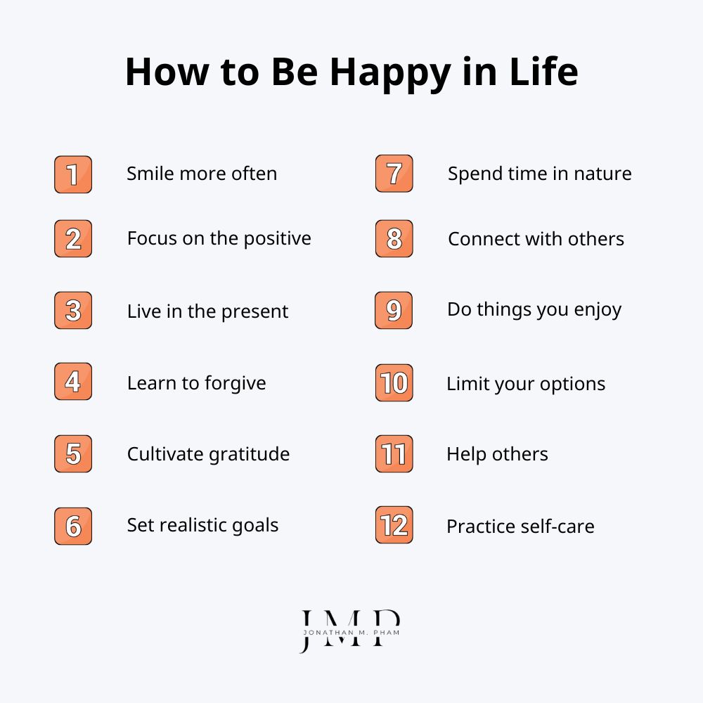 how to be happy in life