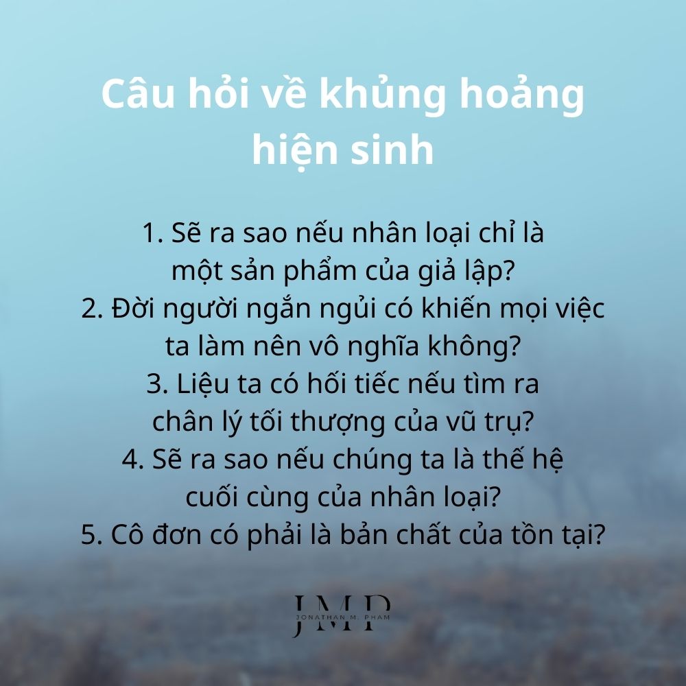 câu hỏi về khủng hoảng hiện sinh