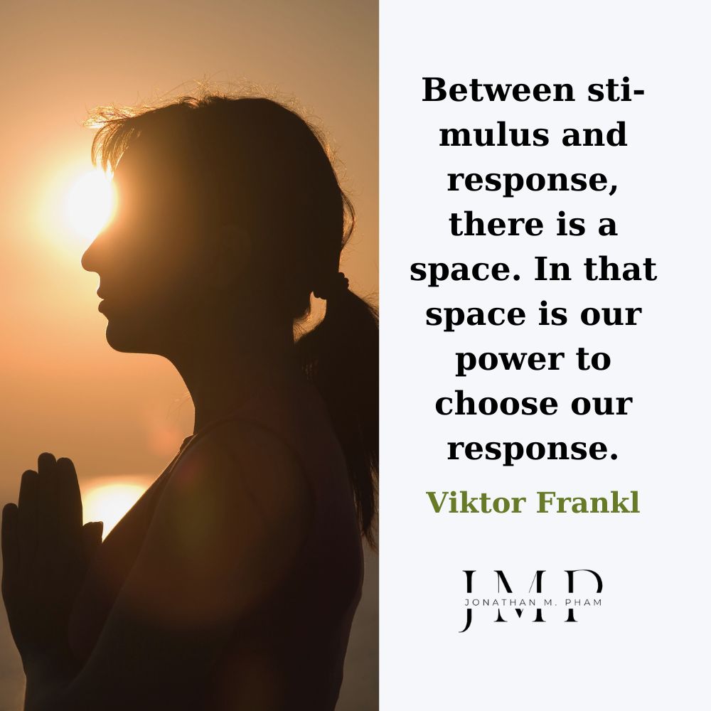 between stimulus and response