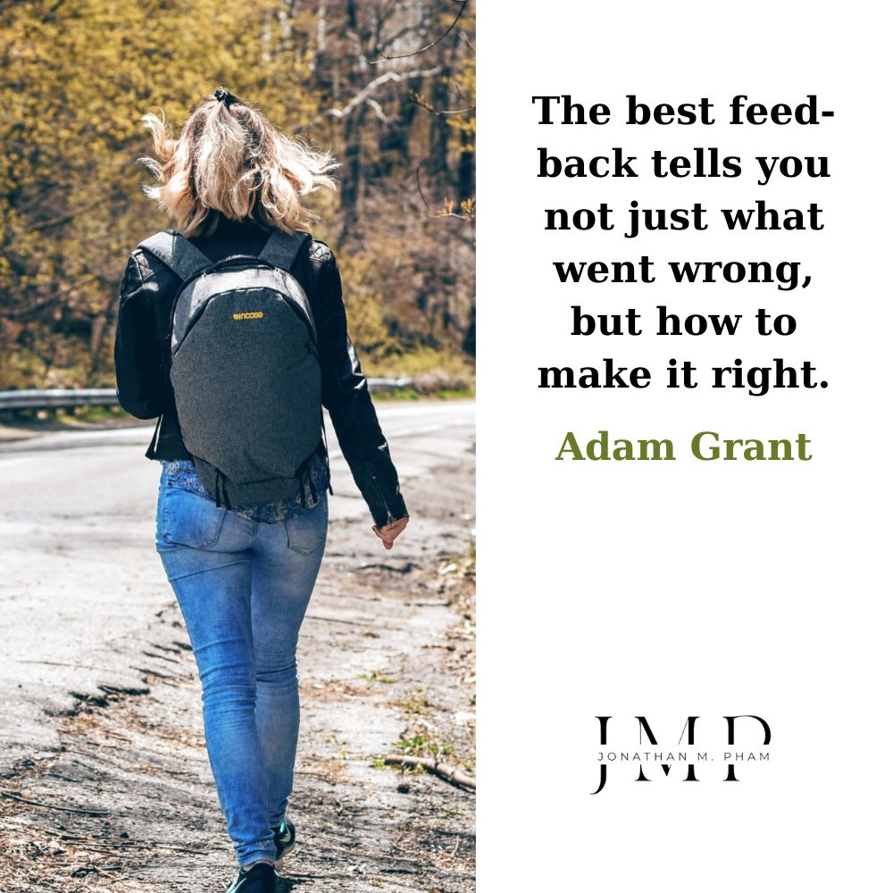 best feedback tells you not just what went wrong