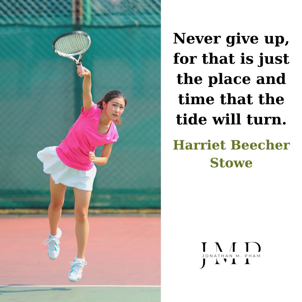 never give up