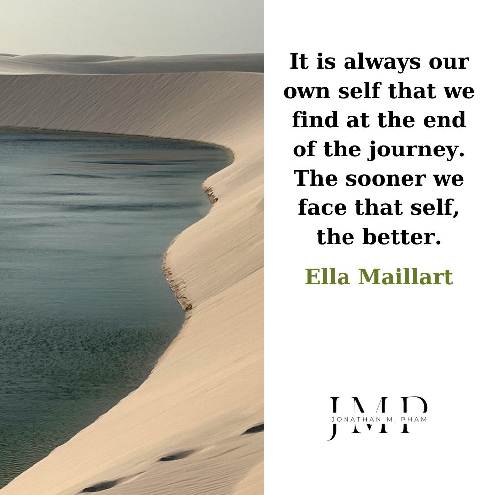 our own self we find at the end of the journey