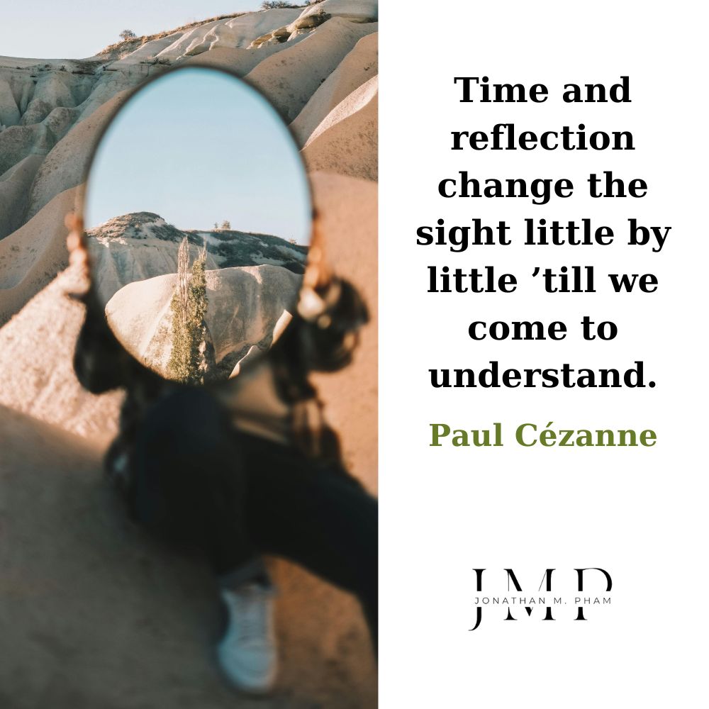 time and reflection change the sight