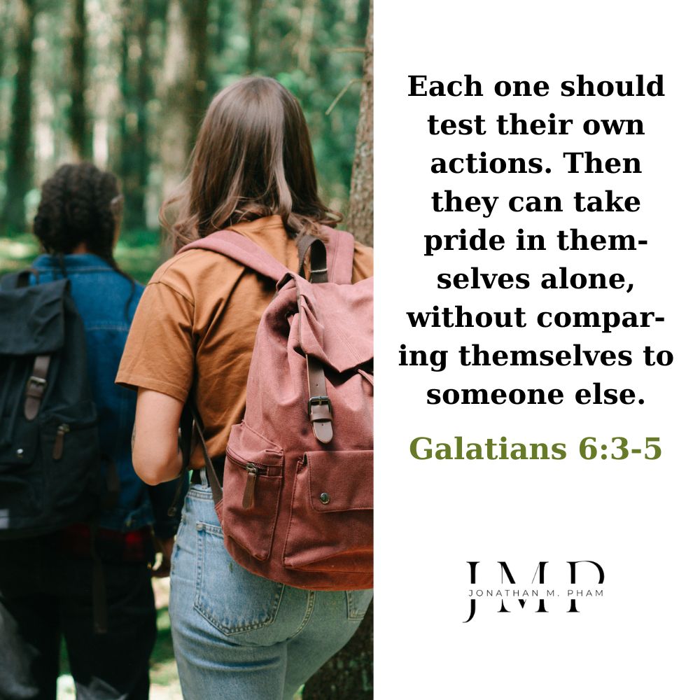 each one should test their own actions