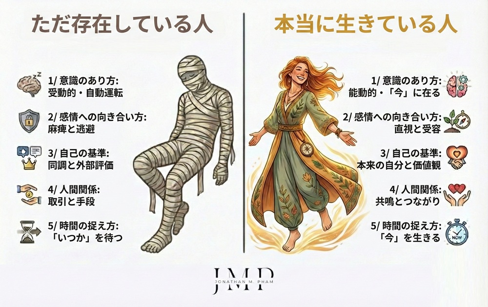 生きる ただ存在する 違い