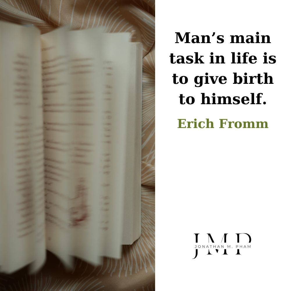 main task in life is to give birth to himself