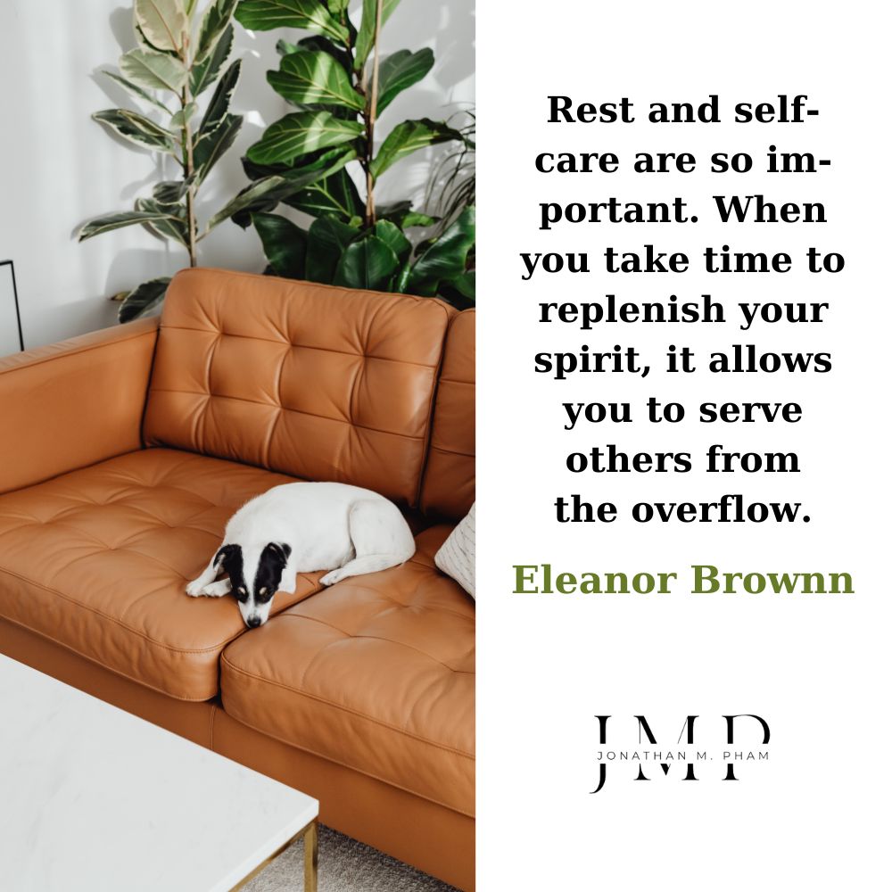rest and self care are so important