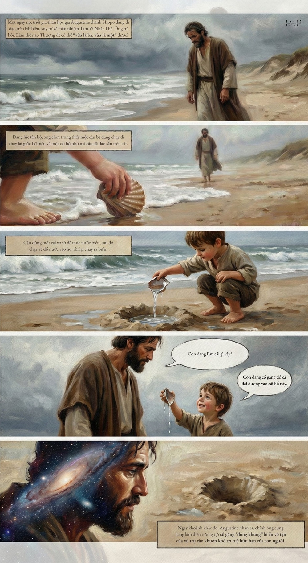 câu chuyện vỏ sò thánh augustine