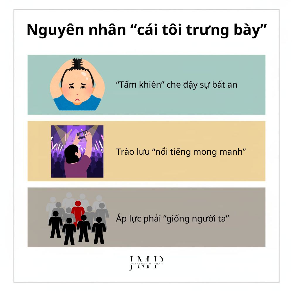 nguyên nhân của cái tôi trưng bày