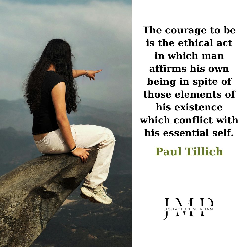 dũng cảm sống courage to be authentic