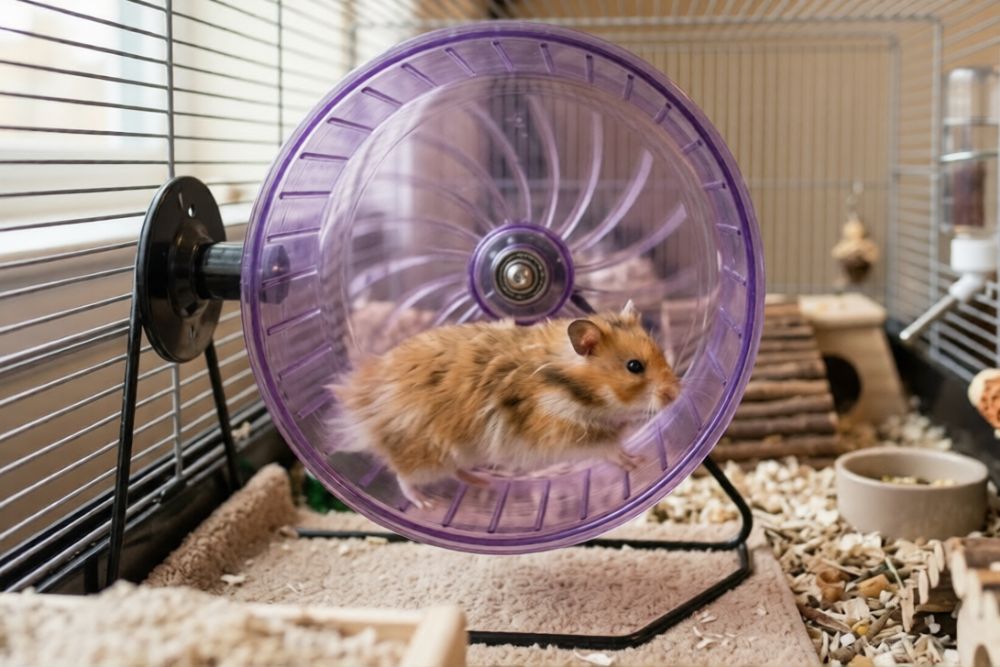 hamster on the wheel