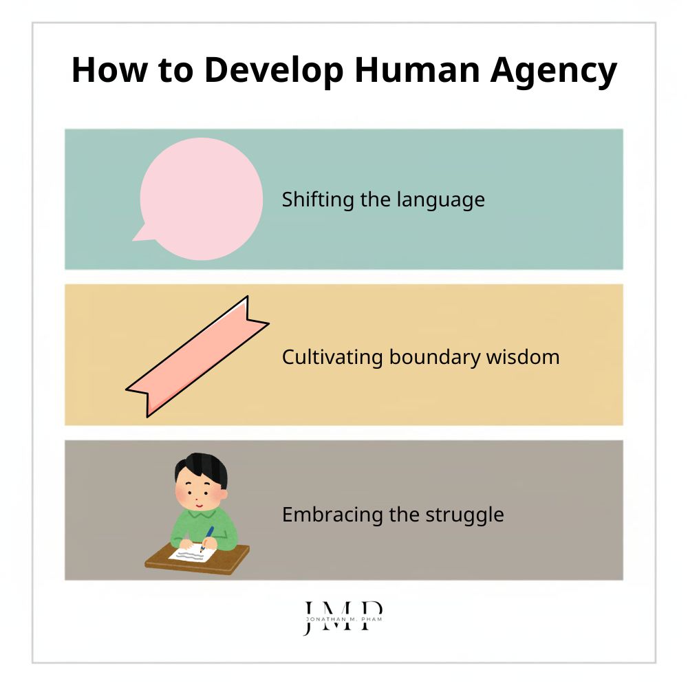how to develop human agency in daily life