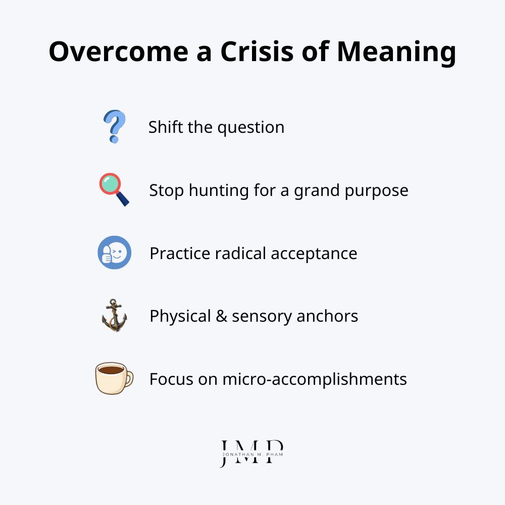 how to overcome a crisis of meaning