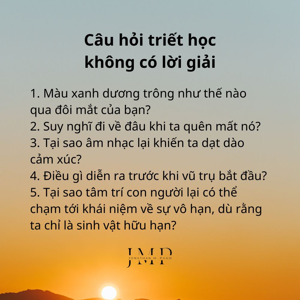 câu hỏi triết học không có lời giải