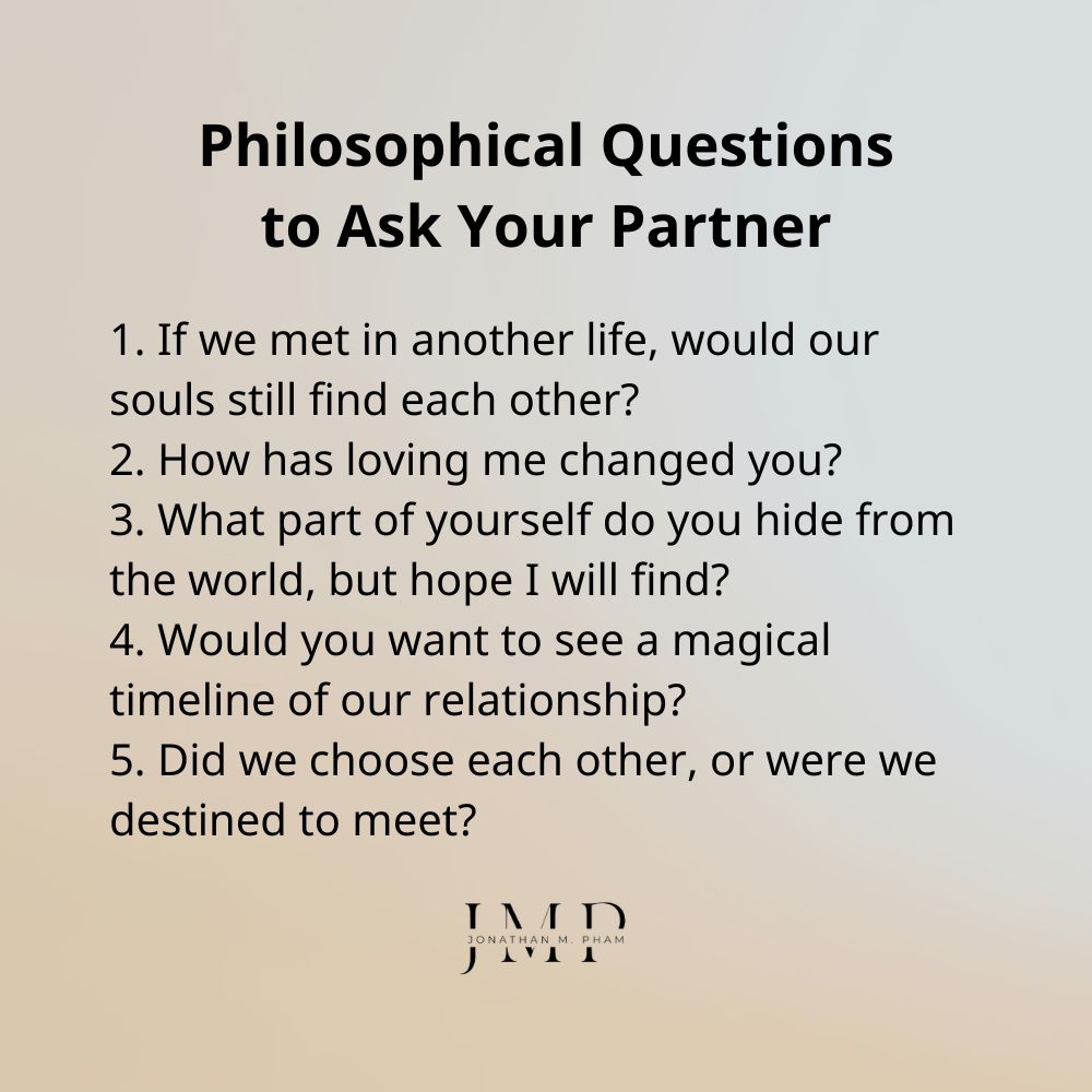 philosophical questions to ask your partner