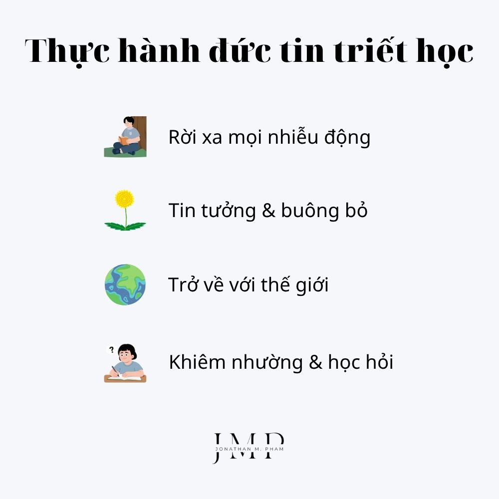 4 bước thực hành đức tin triết học