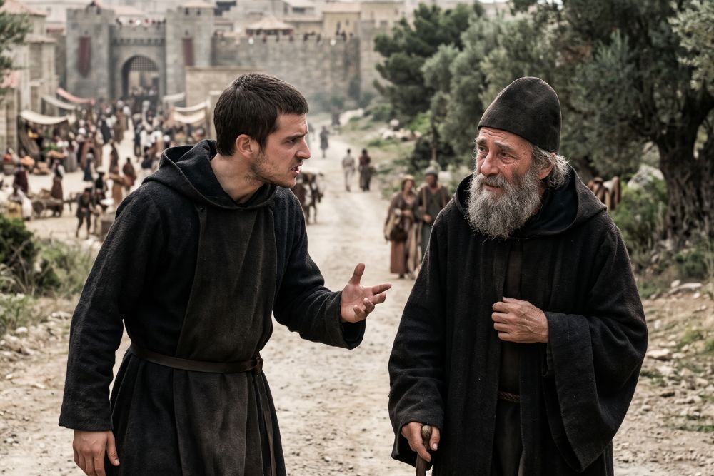 the parable of the two monks' gaze