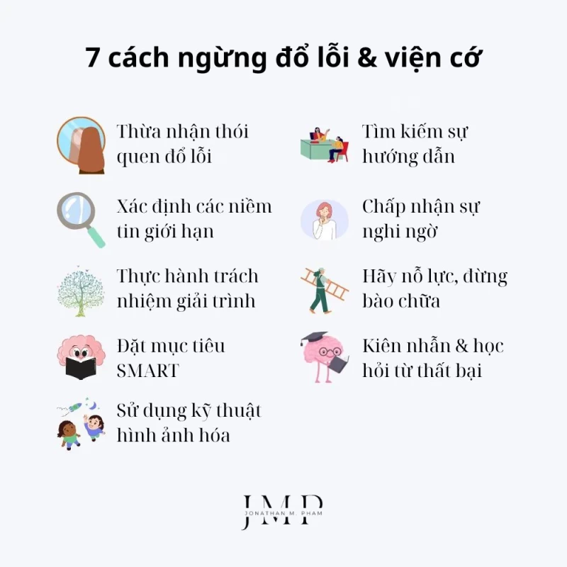 7 cách ngừng đổ lỗi cho hoàn cảnh &amp; viện cớ