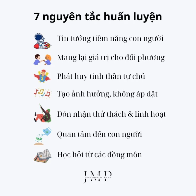 7 nguyên tắc huấn luyện (coaching)