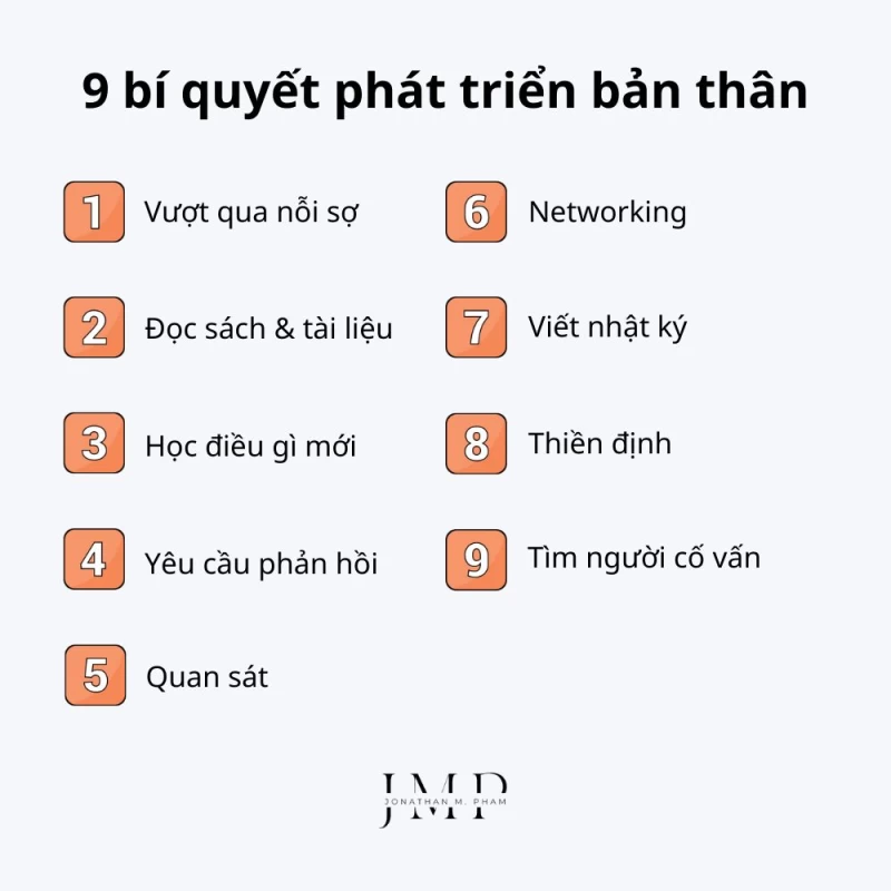 9 bí quyết phát triển bản thân