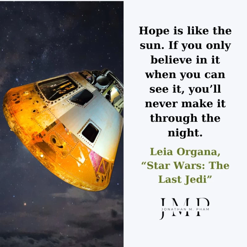 Hope is like the sun quote