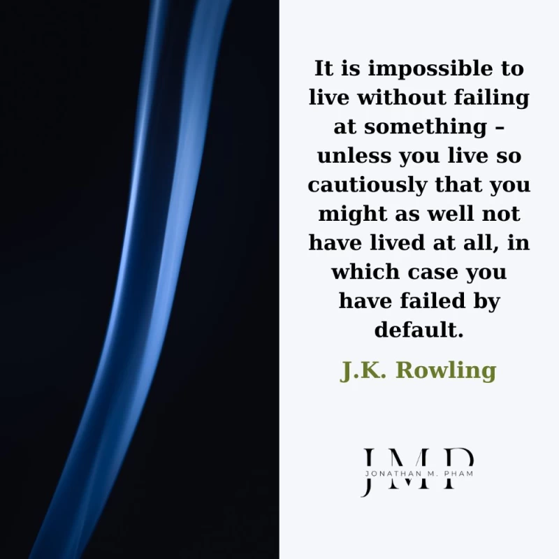 Rowling learning from failure quote