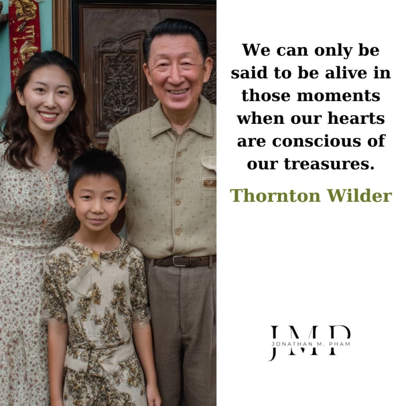 alive when our hearts are conscious of our treasures