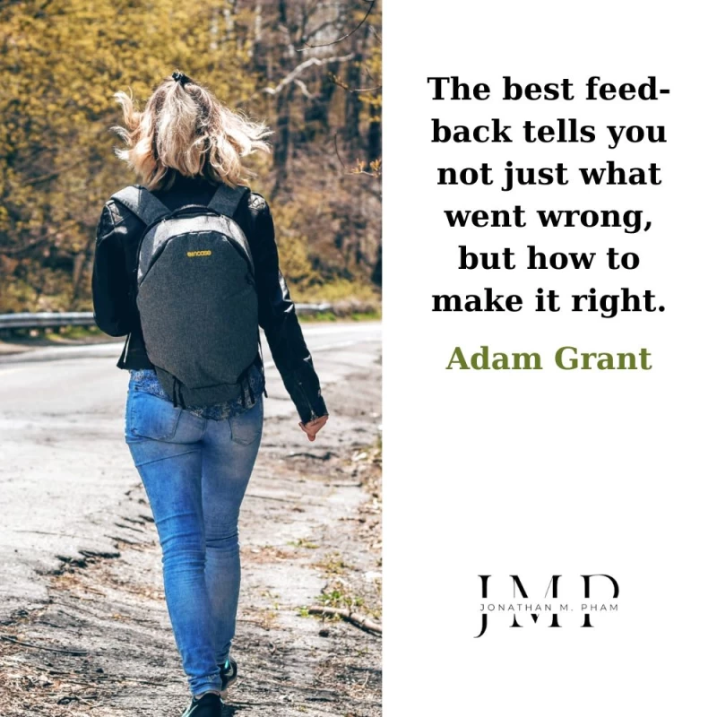 best feedback tells you not just what went wrong