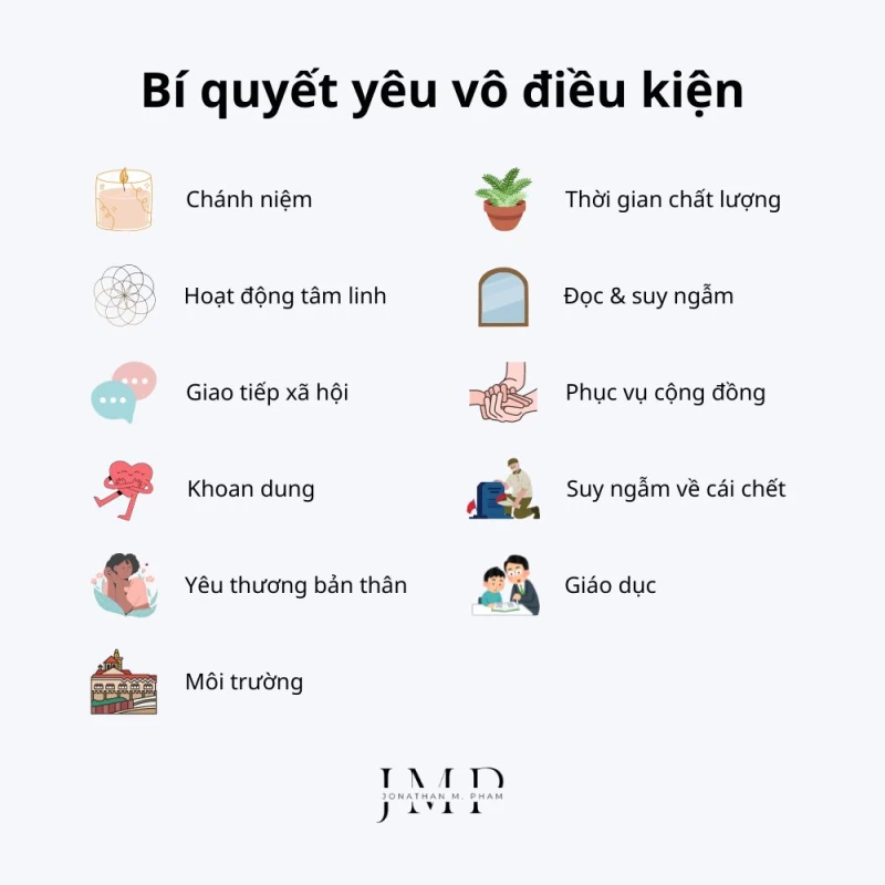 bí quyết yêu thương vô điều kiện