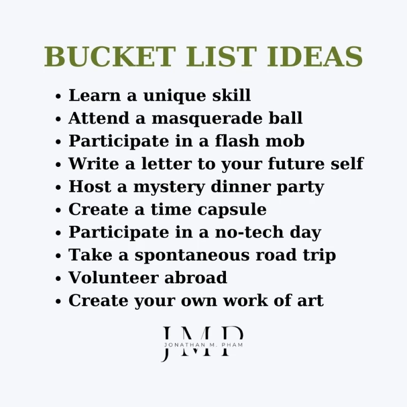 bucket list ideas