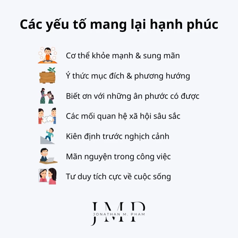 các yếu tố mang lại hạnh phúc