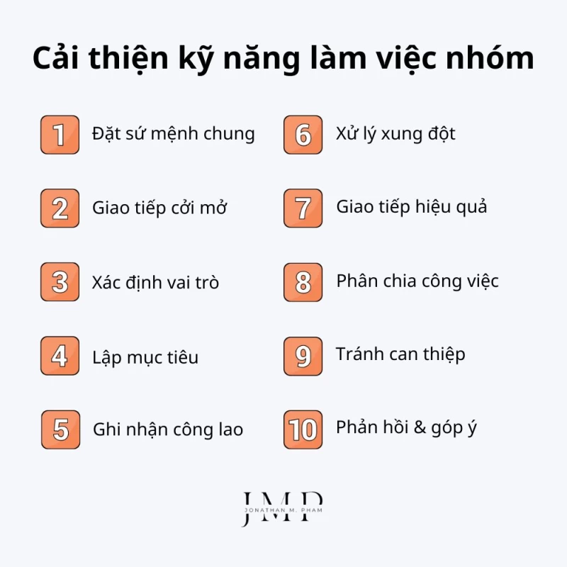 cách cải thiện kỹ năng làm việc nhóm