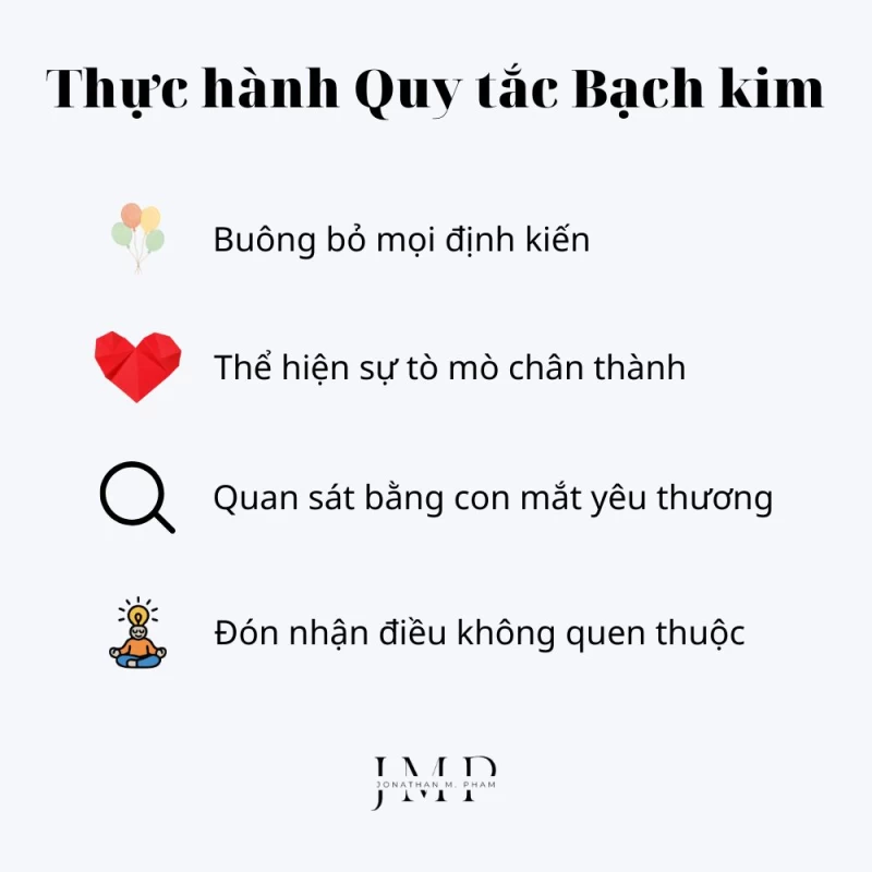 cách thực hành quy tắc bạch kim