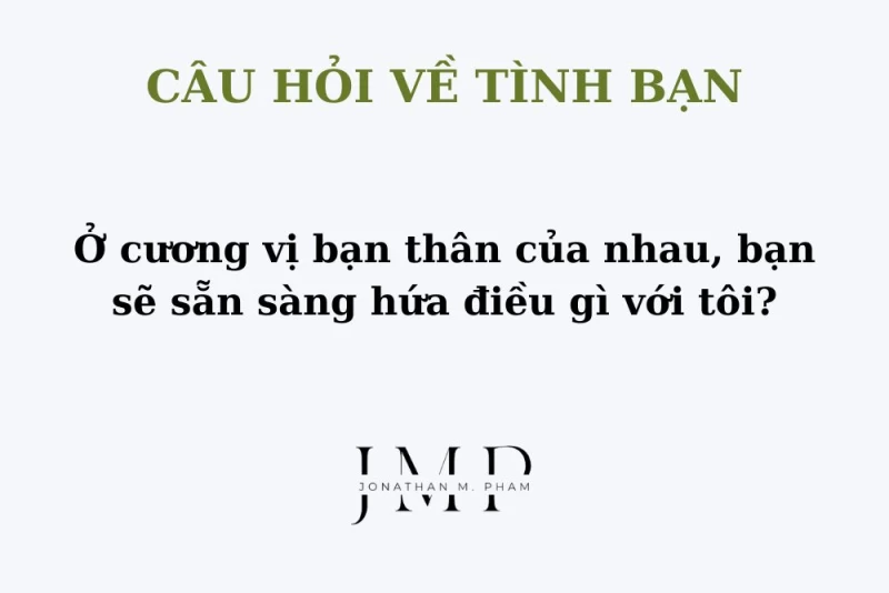 câu hỏi về tình bạn