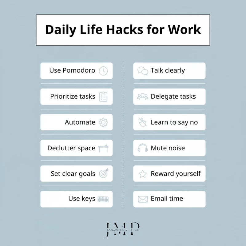 daily life hacks for work