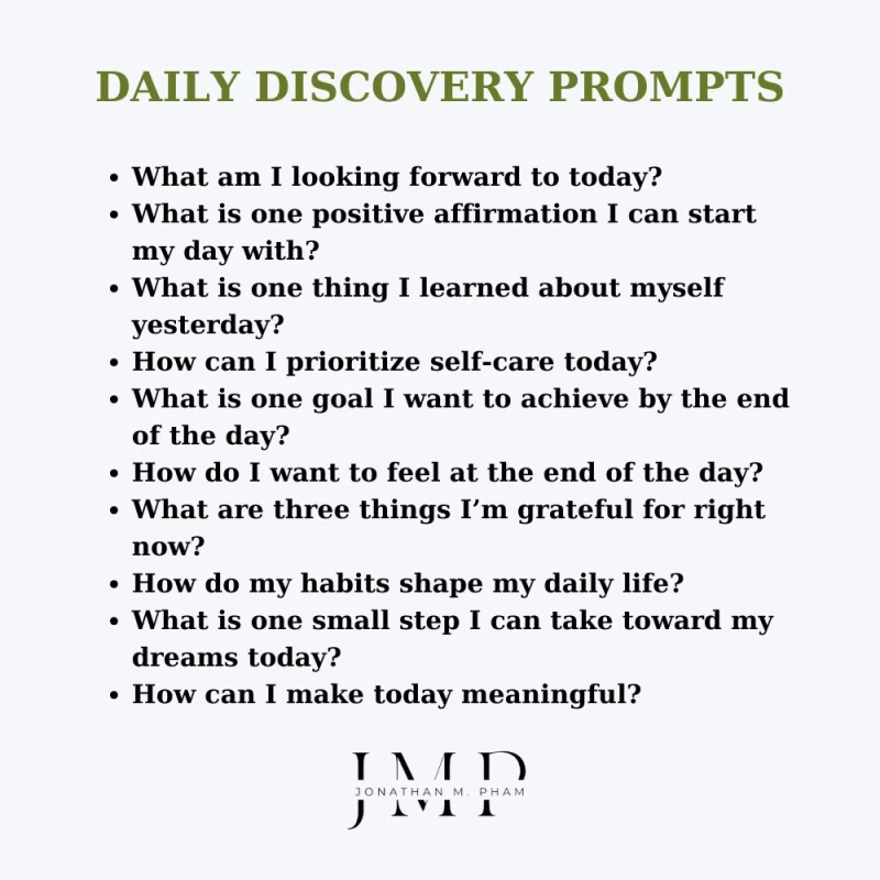 daily self discovery journal prompts