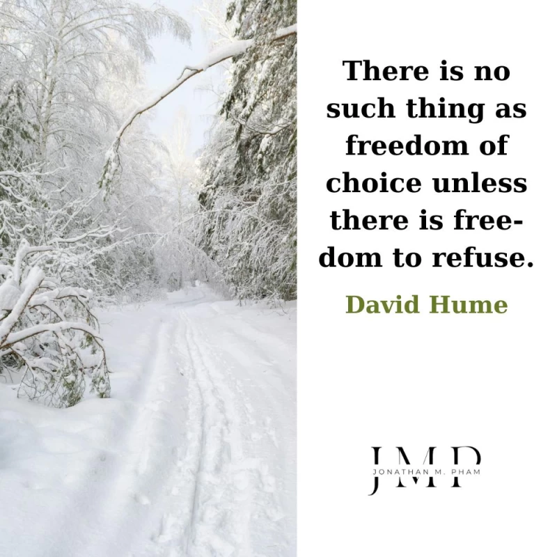 freedom of choice freedom to refuse