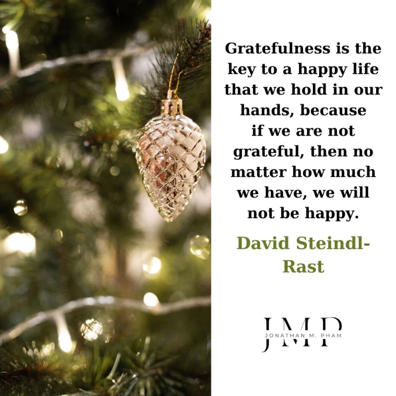 gratitude is the key to a happy life