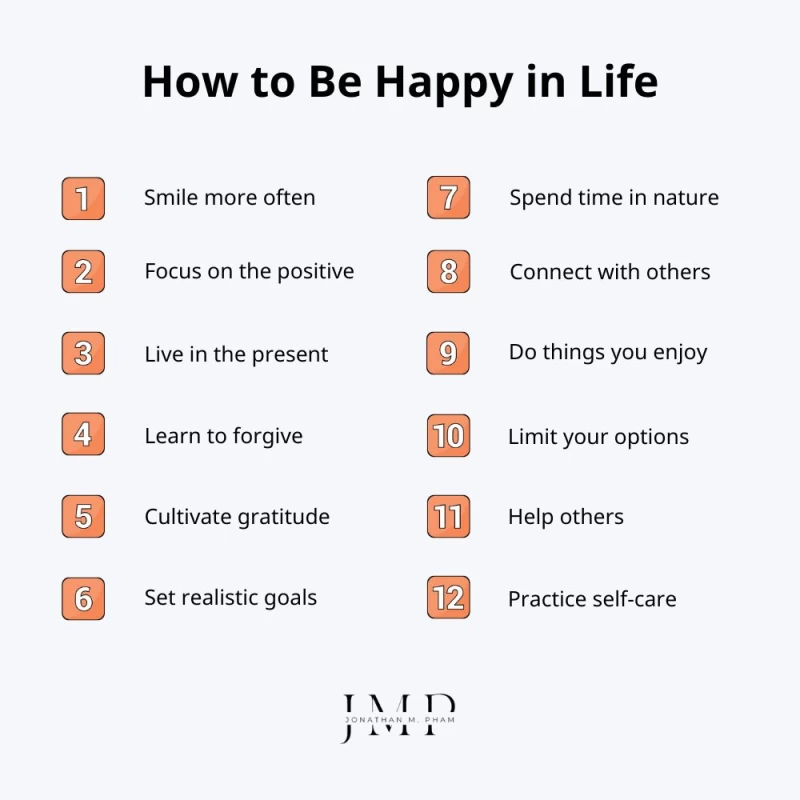 how to be happy in life