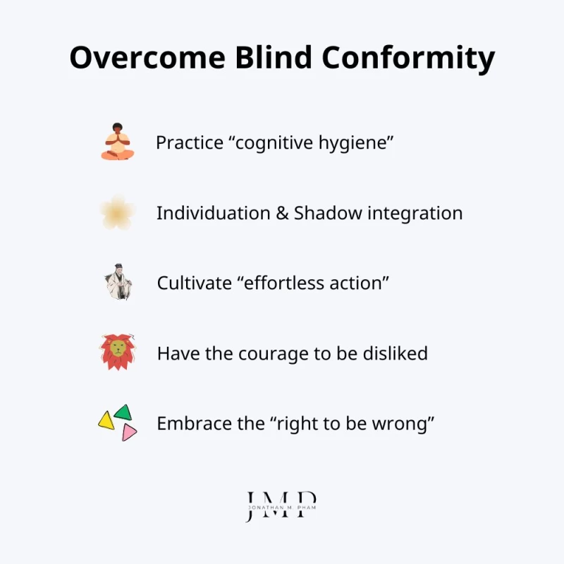 how to overcome blind conformity