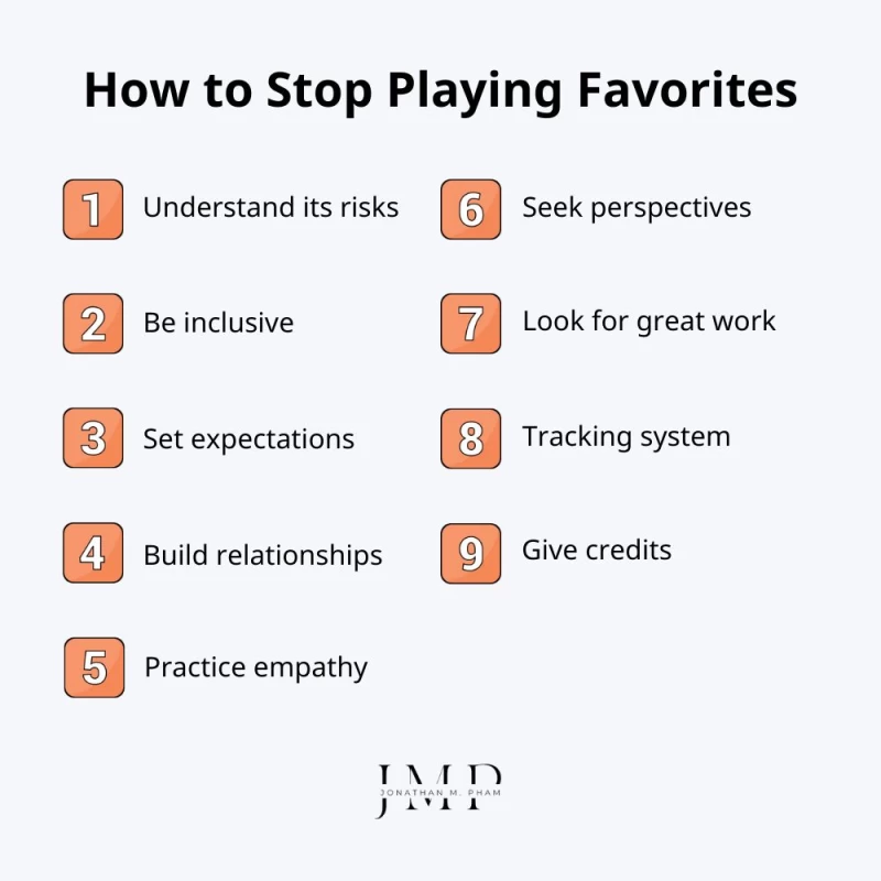 how to stop playing favorites