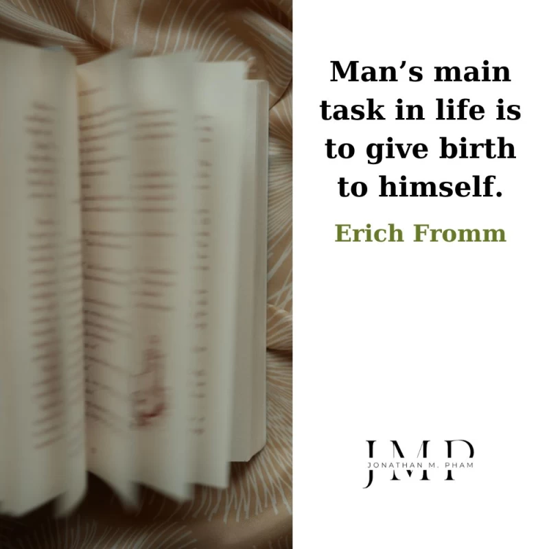 main task in life is to give birth to himself