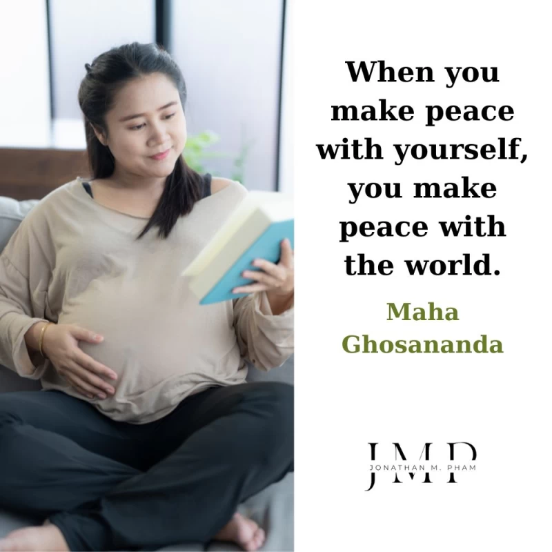 make peace with yourself