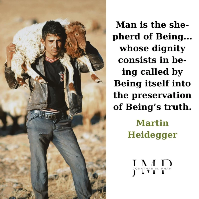 man is the shepherd of being