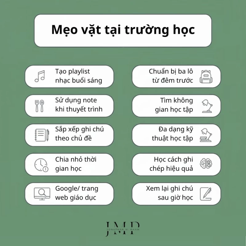 mẹo vặt tại trường học